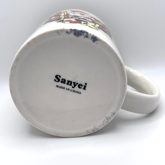 Santa Claus and Reindeer Sanyei Ceramic Coffee Mug - Picture 3 of 4